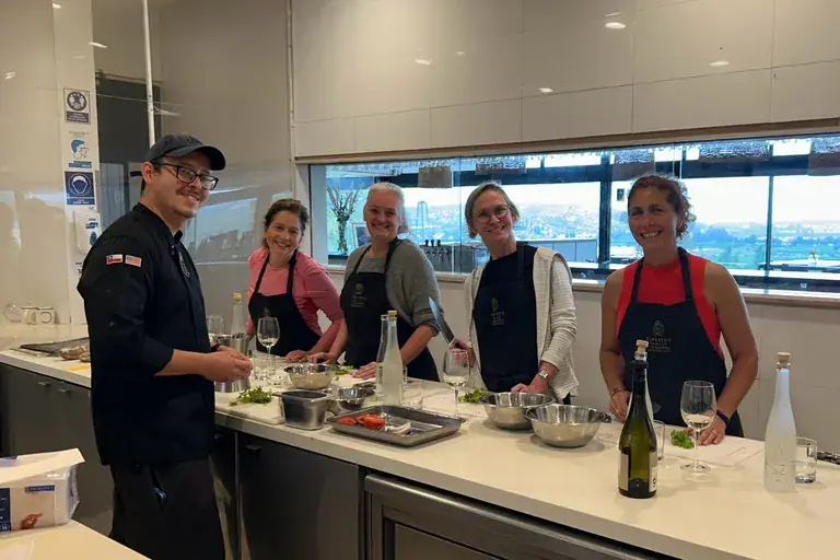 A cooking class with the chef at Kingston Family Vineyards